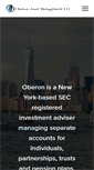 Mobile Screenshot of oberonasset.com